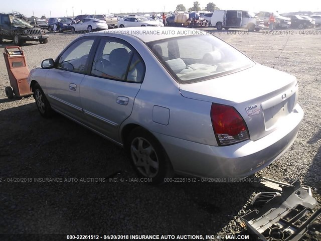 KMHDN46DX5U177431 - 2005 HYUNDAI ELANTRA GLS/GT SILVER photo 3