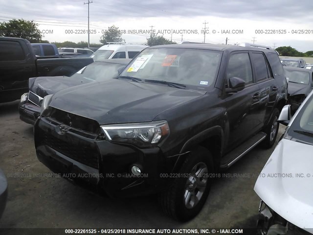 JTEBU5JR7E5199349 - 2014 TOYOTA 4RUNNER SR5/LIMITED/TRAIL BLACK photo 2