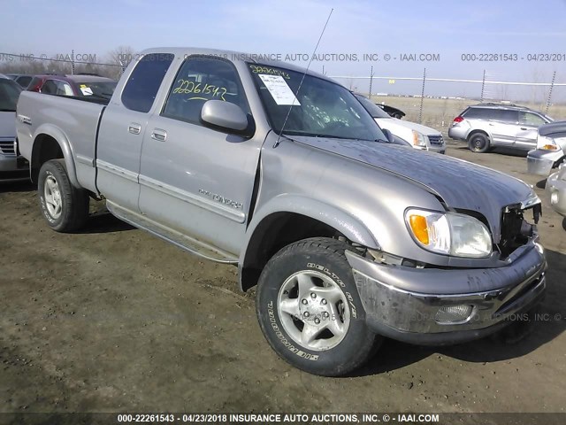 5TBBT4811YS047849 - 2000 TOYOTA TUNDRA ACCESS CAB LIMITED SILVER photo 1