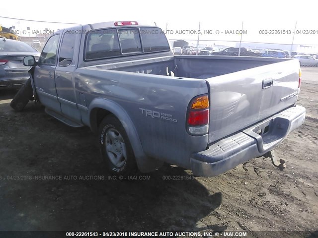 5TBBT4811YS047849 - 2000 TOYOTA TUNDRA ACCESS CAB LIMITED SILVER photo 3