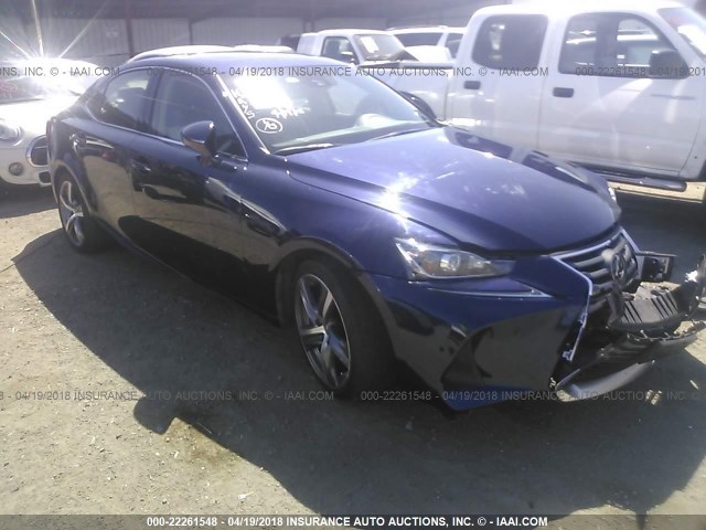 JTHBA1D22H5049608 - 2017 LEXUS IS 200T BLUE photo 1