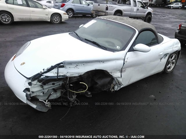 WP0CA2989XU633453 - 1999 PORSCHE BOXSTER WHITE photo 2