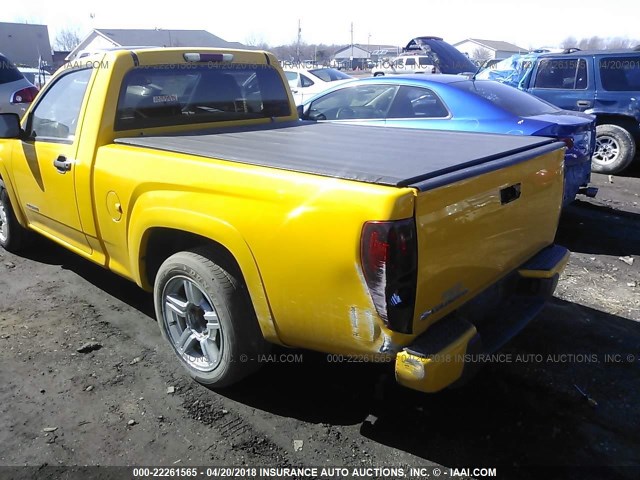 1GCCS146248113872 - 2004 CHEVROLET COLORADO YELLOW photo 3