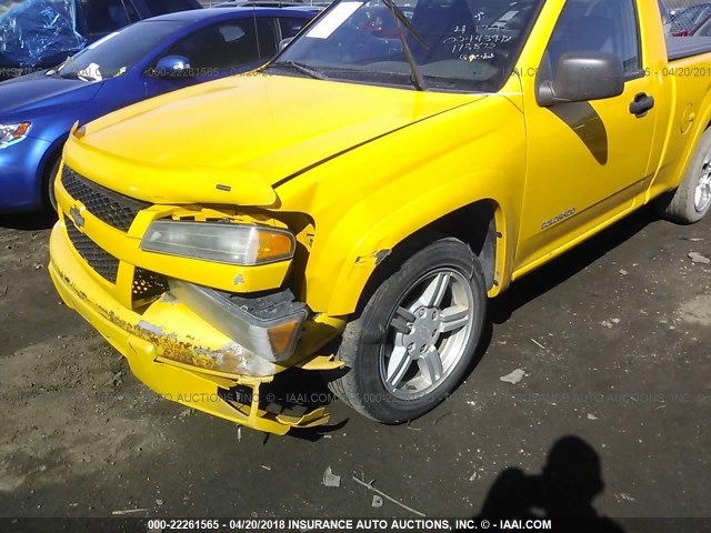 1GCCS146248113872 - 2004 CHEVROLET COLORADO YELLOW photo 6