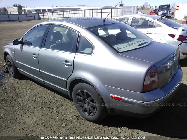 WVWPD63B13P101238 - 2003 VOLKSWAGEN PASSAT GLS SILVER photo 3