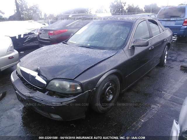 1LNHM86S95Y625788 - 2005 LINCOLN LS BROWN photo 2