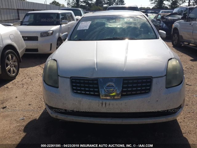 1N4BA41E76C811329 - 2006 NISSAN MAXIMA SE/SL WHITE photo 6