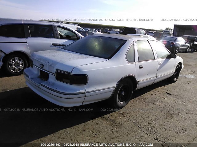 1G1BL52W5SR149011 - 1995 CHEVROLET CAPRICE CLASSIC WHITE photo 4