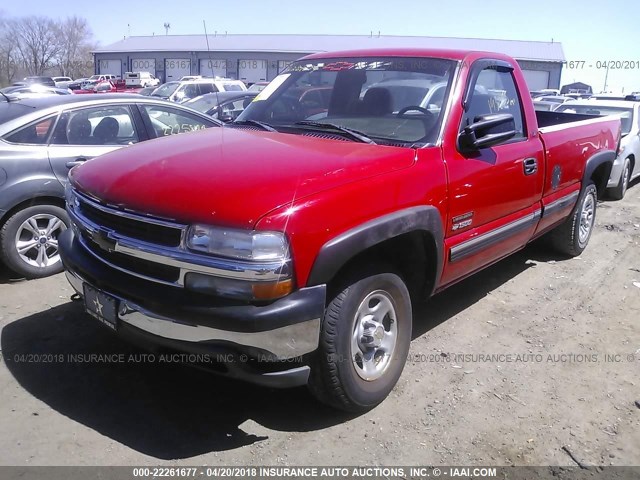 1GCEK14T1XE230069 - 1999 CHEVROLET SILVERADO K1500 RED photo 2