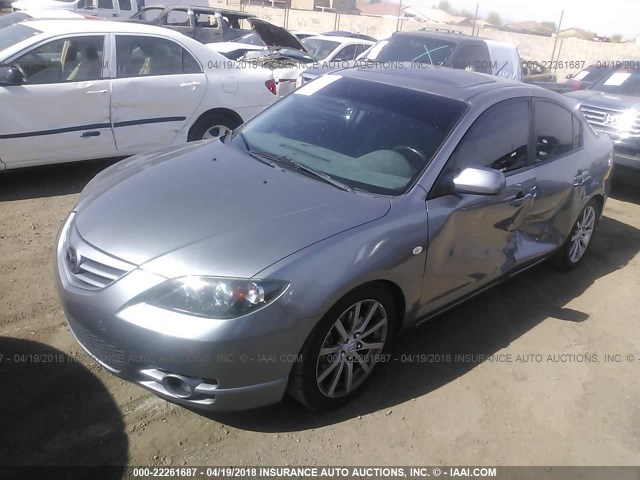 JM1BK123061482830 - 2006 MAZDA 3 S GRAY photo 2