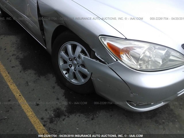 JTDBE32K530152807 - 2003 TOYOTA CAMRY LE/XLE SILVER photo 6