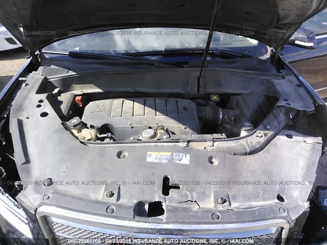 1GKKRTKD7DJ192764 - 2013 GMC ACADIA DENALI BLACK photo 10