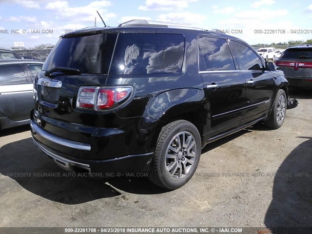 1GKKRTKD7DJ192764 - 2013 GMC ACADIA DENALI BLACK photo 4