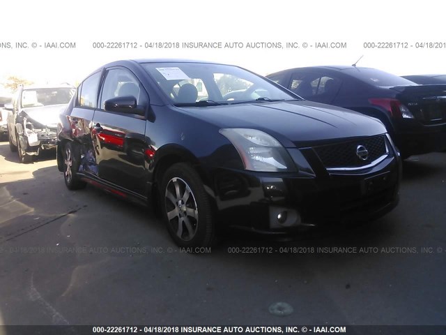 3N1AB6AP9CL606212 - 2012 NISSAN SENTRA 2.0/2.0S/SR/2.0SL BLACK photo 1