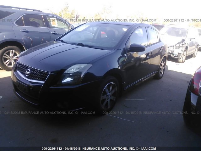 3N1AB6AP9CL606212 - 2012 NISSAN SENTRA 2.0/2.0S/SR/2.0SL BLACK photo 2