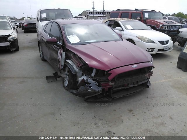 3FA6P0G73GR192846 - 2016 FORD FUSION S RED photo 6