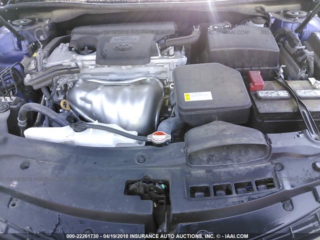 4T1BF1FK7GU594638 - 2016 TOYOTA CAMRY LE/XLE/SE/XSE BLUE photo 10