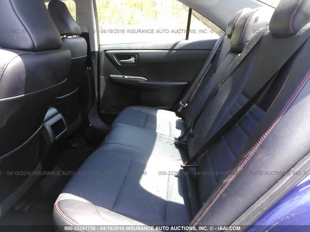 4T1BF1FK7GU594638 - 2016 TOYOTA CAMRY LE/XLE/SE/XSE BLUE photo 8