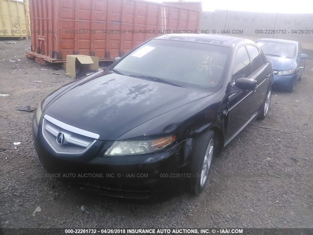 19UUA66225A064554 - 2005 ACURA TL BLACK photo 2