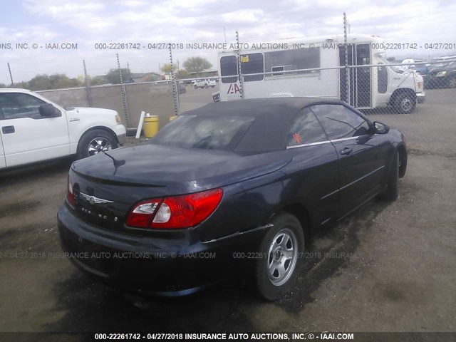 1C3LC45K28N239333 - 2008 CHRYSLER SEBRING BLUE photo 4