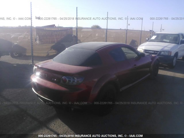 JM1FE17N540134673 - 2004 MAZDA RX8 RED photo 4