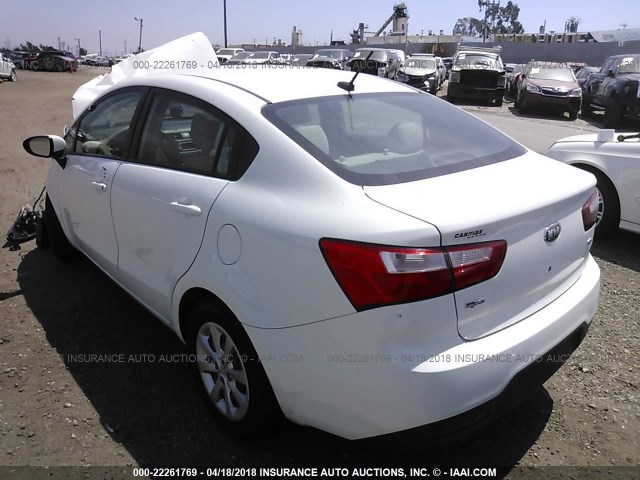 KNADM4A32D6220181 - 2013 KIA RIO LX Սպիտակ լուսանկար 3