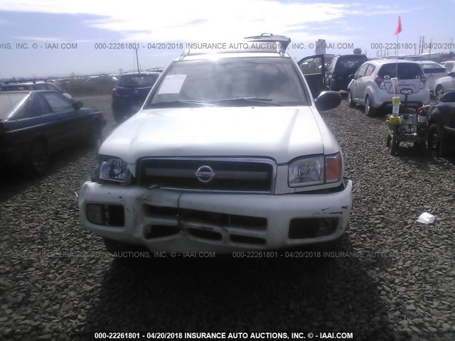 JN8DR09X64W805113 - 2004 NISSAN PATHFINDER LE/SE WHITE photo 6