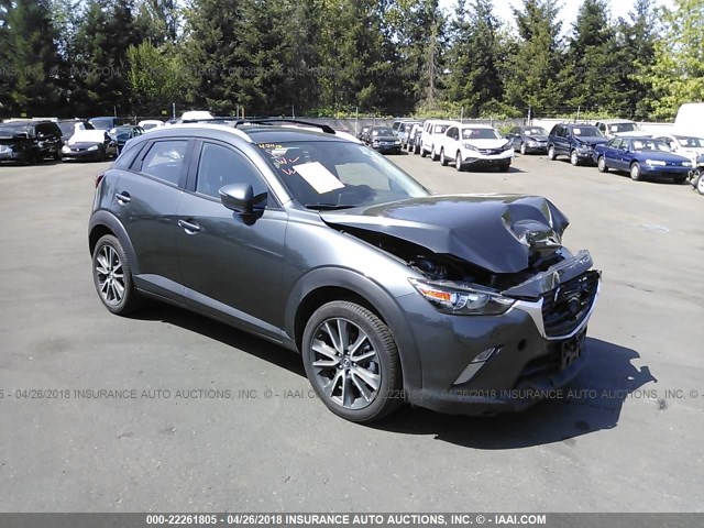 JM1DKFC77H0161626 - 2017 MAZDA CX-3 TOURING GRAY photo 1