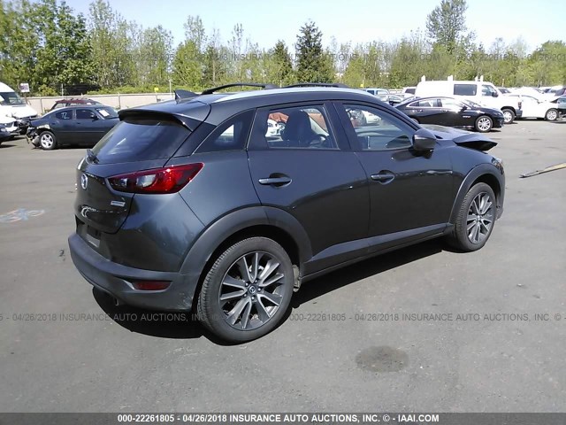 JM1DKFC77H0161626 - 2017 MAZDA CX-3 TOURING GRAY photo 4