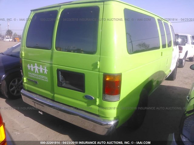 1FMEE11H3NHB53252 - 1992 FORD ECONOLINE E150 GREEN photo 4