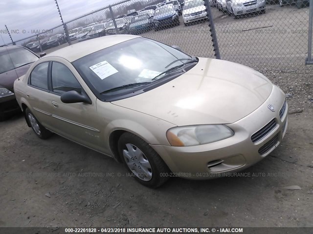 1B3EJ46X01N574246 - 2001 DODGE STRATUS SE GOLD photo 1