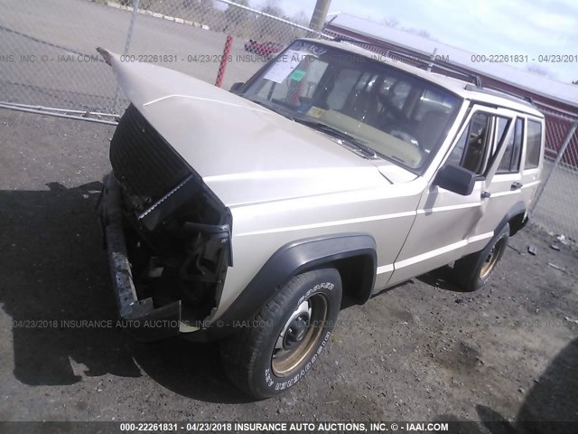 1J4FJ28S1SL584381 - 1995 JEEP CHEROKEE SE BROWN photo 2