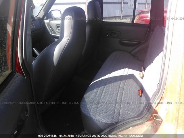 1J4FT68S0XL591119 - 1999 JEEP CHEROKEE SPORT/CLASSIC Czerwony zdjęcie 8