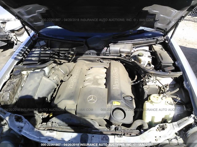 WDBJF83J91X051395 - 2001 MERCEDES-BENZ E 430 SILVER photo 10