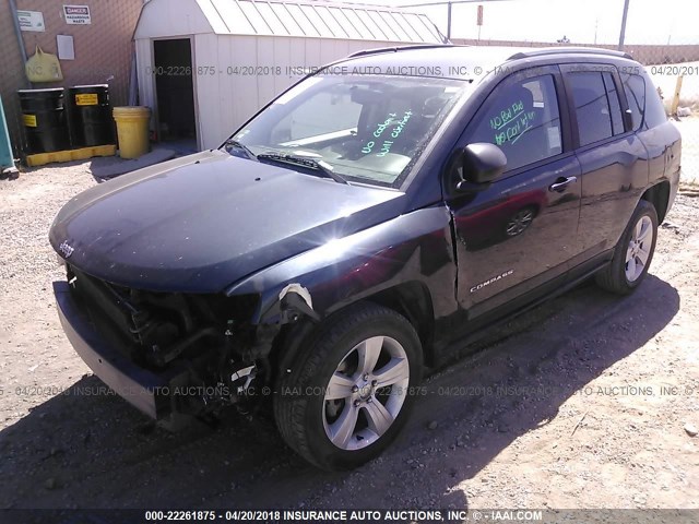 1C4NJCBA2GD546778 - 2016 JEEP COMPASS SPORT GRAY photo 2