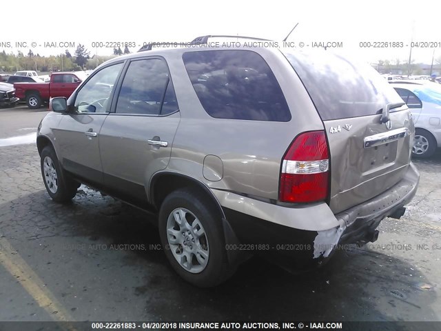 2HNYD18713H504050 - 2003 ACURA MDX TOURING BROWN photo 3