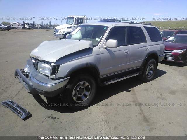 JT3HN86R6X0201764 - 1999 TOYOTA 4RUNNER SR5 SILVER photo 2