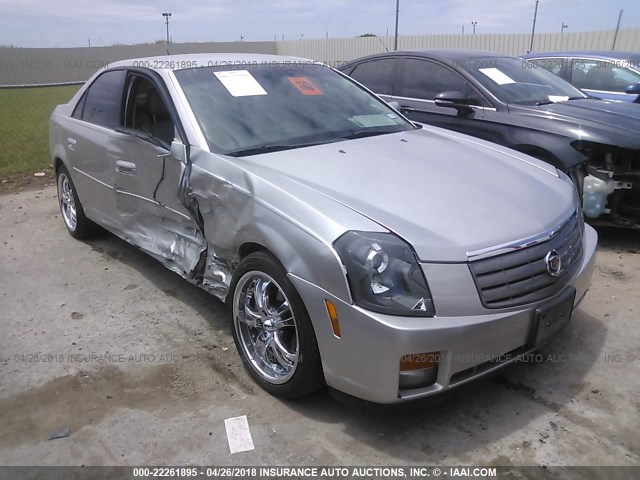 1G6DM57T560103977 - 2006 CADILLAC CTS SILVER photo 1