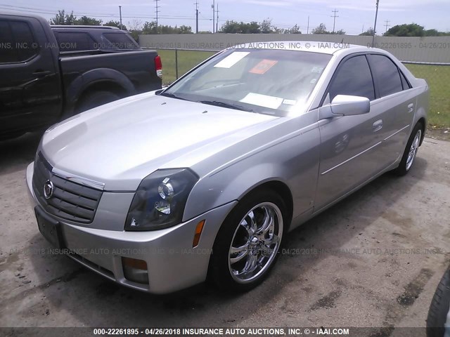 1G6DM57T560103977 - 2006 CADILLAC CTS SILVER photo 2