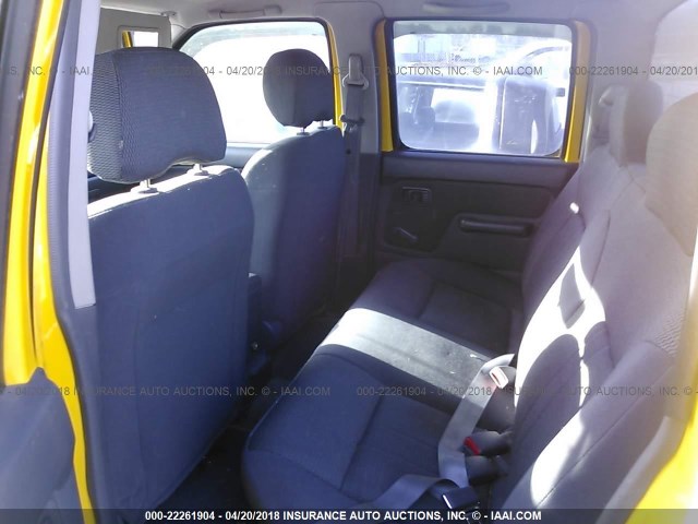 1N6ED29XX2C378492 - 2002 NISSAN FRONTIER CREW CAB XE/CREW CAB SE YELLOW photo 8