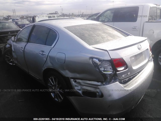 JTHBH96S265034837 - 2006 LEXUS GS GENERATION 200 300 SILVER photo 3