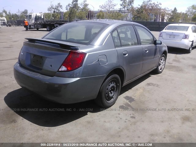 1G8AZ55F46Z106972 - 2006 SATURN ION LEVEL 2 GRAY photo 4