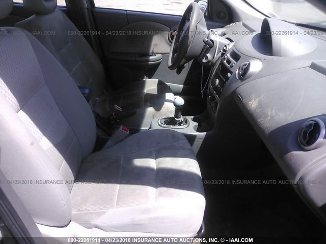 1G8AZ55F46Z106972 - 2006 SATURN ION LEVEL 2 GRAY photo 5