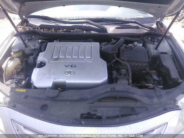 4T1BK46K37U541075 - 2007 TOYOTA CAMRY NEW GENERAT LE/XLE/SE SILVER photo 10
