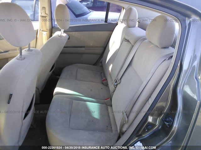 3N1AB61E99L672623 - 2009 NISSAN SENTRA 2.0/2.0S/2.0SL GRAY photo 8