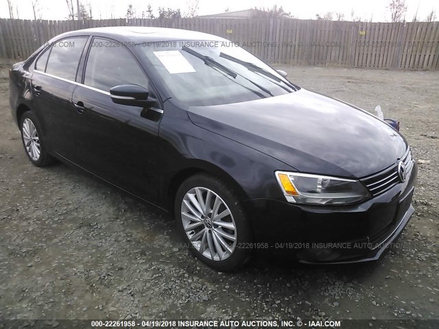 3VWGZ7AJ1BM359178 - 2011 VOLKSWAGEN JETTA SEL BLACK photo 1