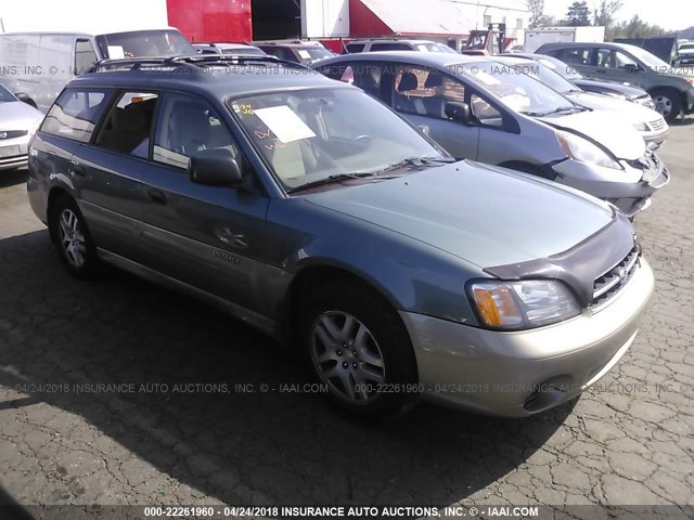 4S3BH675927645908 - 2002 SUBARU LEGACY OUTBACK AWP 绿色 照片 1