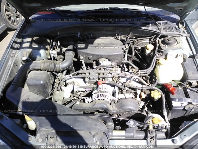 4S3BH675927645908 - 2002 SUBARU LEGACY OUTBACK AWP 绿色 照片 10