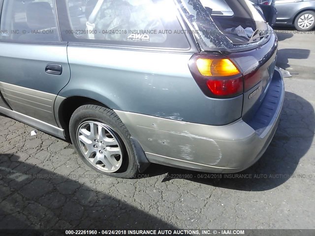 4S3BH675927645908 - 2002 SUBARU LEGACY OUTBACK AWP 绿色 照片 6