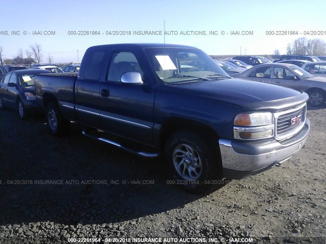 1GTEK19T7YE155758 - 2000 GMC NEW SIERRA K1500 BLUE photo 1